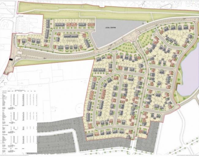 Plans to build 507 houses and district centre at North Leigh